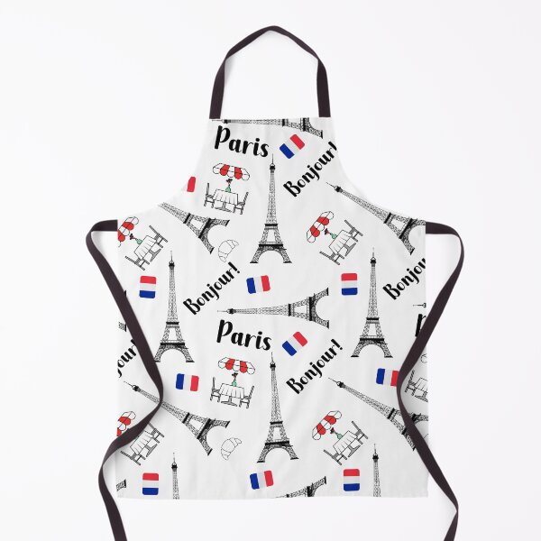 Item preview, PARIS BONJOUR CAFE FLAG designed and sold by wildwhimsical.