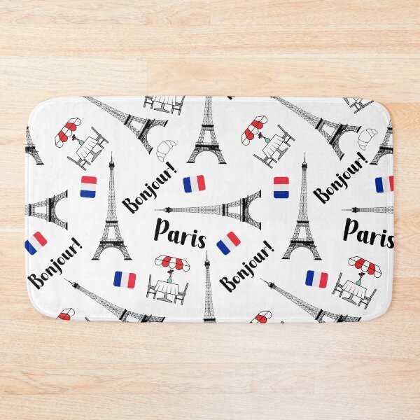 Item preview, PARIS BONJOUR CAFE FLAG designed and sold by wildwhimsical.