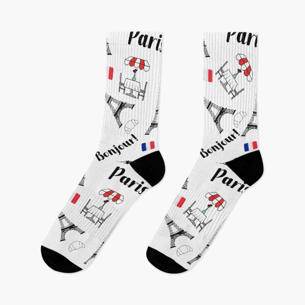 Item preview, PARIS BONJOUR CAFE FLAG designed and sold by wildwhimsical.