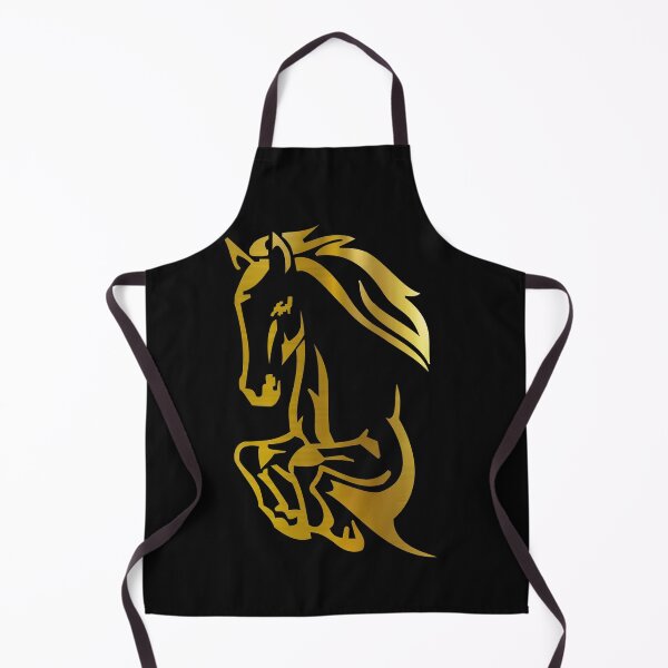 Item preview, Gold horse head designed and sold by maarifa.