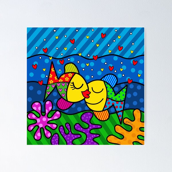 Item preview, Küssender Fisch Pop-Art designed and sold by Worxtation.