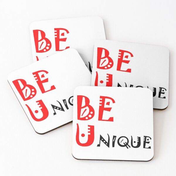 Item preview, BE UNIQUE - BE U Double Meaning Quote designed and sold by Anmol Arts.