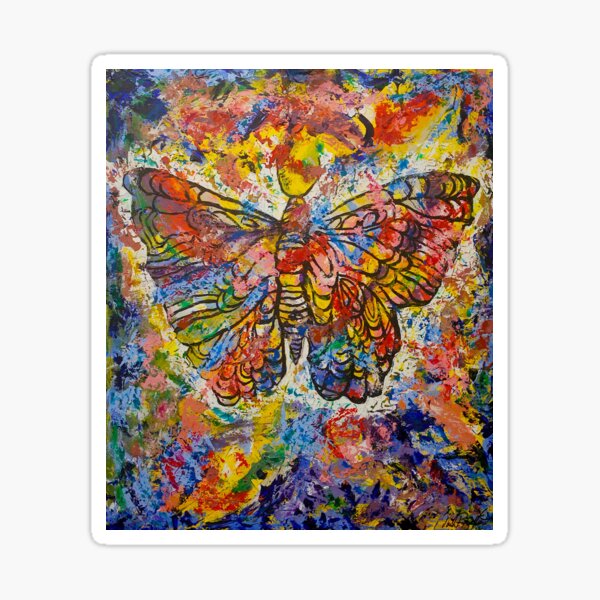 Social Butterfly Sticker