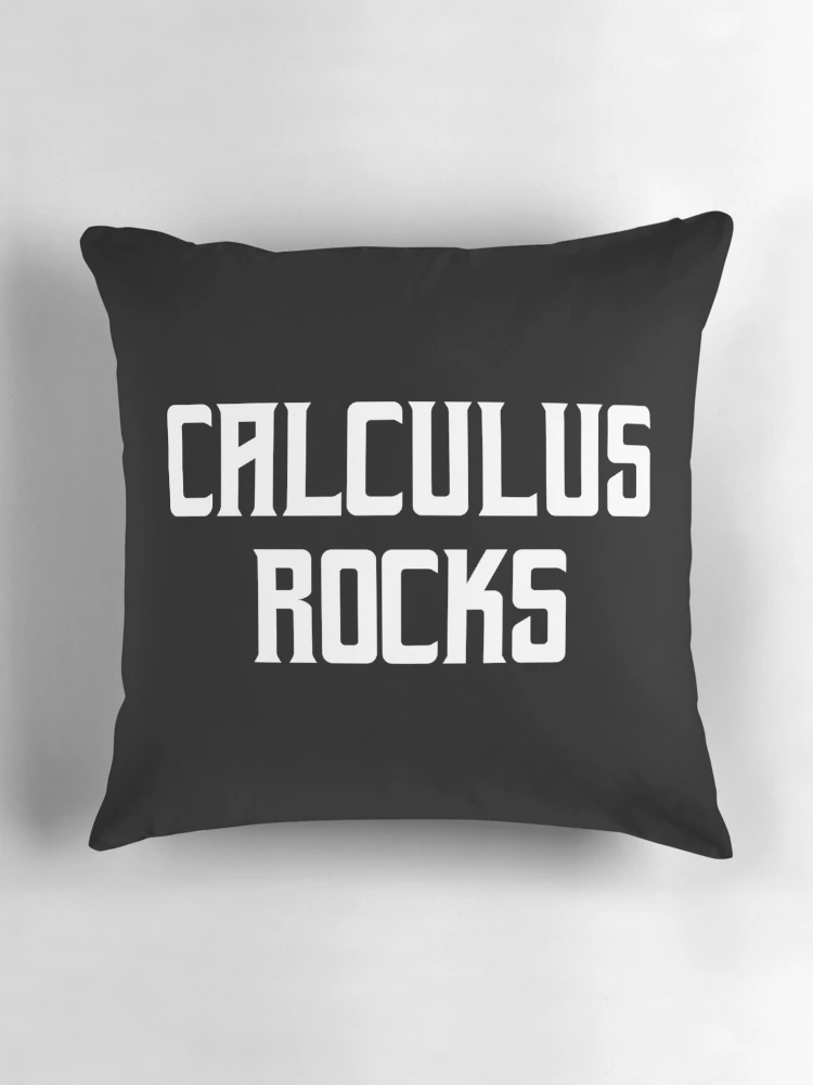 Thumbnail 3 of 4, Pillow, Calculus Rocks designed and sold by teesaurus.