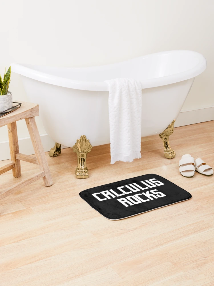 Thumbnail 2 of 6, Bath Mat, Calculus Rocks designed and sold by teesaurus.