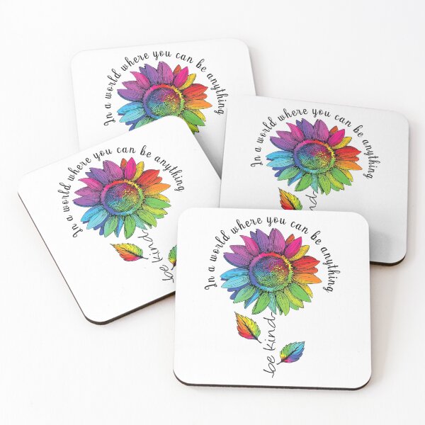 Item preview, LGBTQ Rainbow Sunflower World Flower Pride Be Equality Kind designed and sold by GerdaShop.