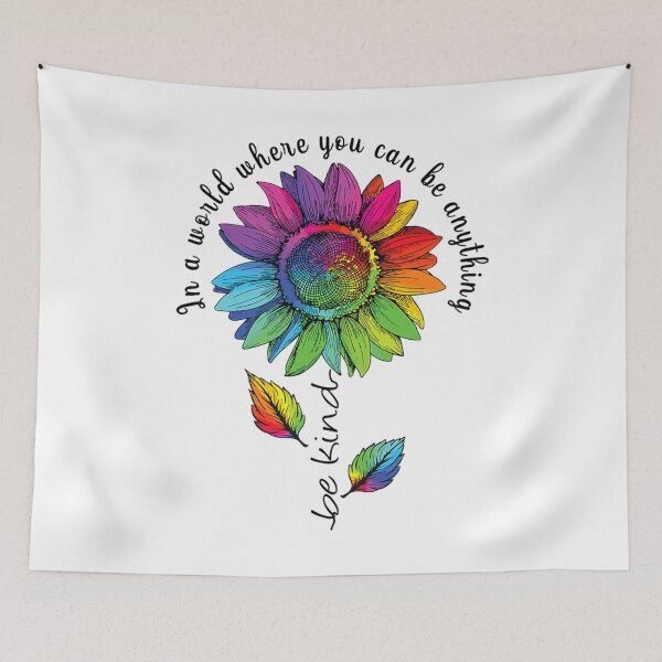 Item preview, LGBTQ Rainbow Sunflower World Flower Pride Be Equality Kind designed and sold by GerdaShop.
