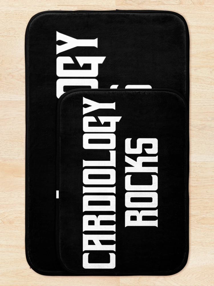 Thumbnail 5 of 6, Bath Mat, Cardiology Rocks designed and sold by teesaurus.
