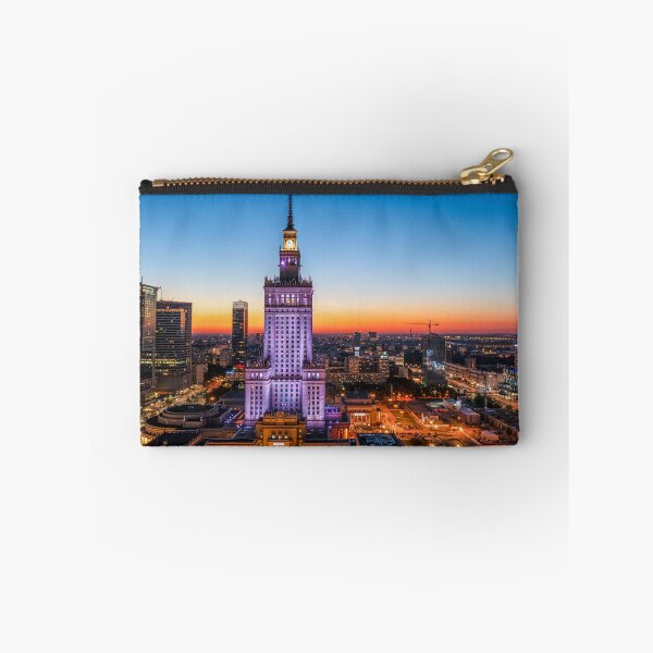 Item preview, Warsaw city center at dusk designed and sold by Lukasz Szczepanski.