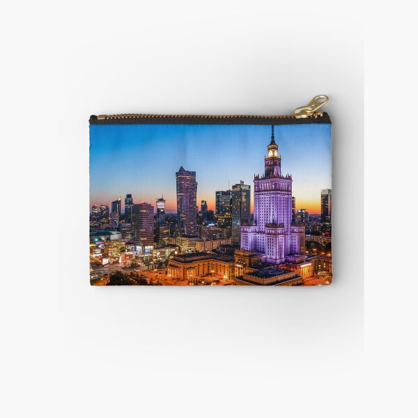 Item preview, Warsaw city center at dusk designed and sold by Lukasz Szczepanski.