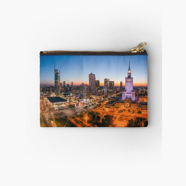 Item preview, Warsaw city center at dusk designed and sold by Lukasz Szczepanski.