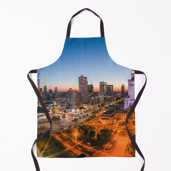 Item preview, Warsaw city center at dusk designed and sold by Lukasz Szczepanski.