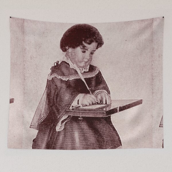 Item preview, Vintage creepy doll designed and sold by Vintage Designs +.