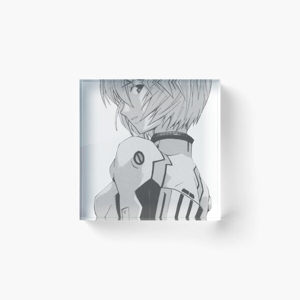 Item preview, Neon Genesis Evangelion, Rei Ayanami (Black and White) designed and sold by Cherryboyyy.