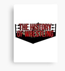 The History Of Wrestling Official T-Shirt Canvas Print