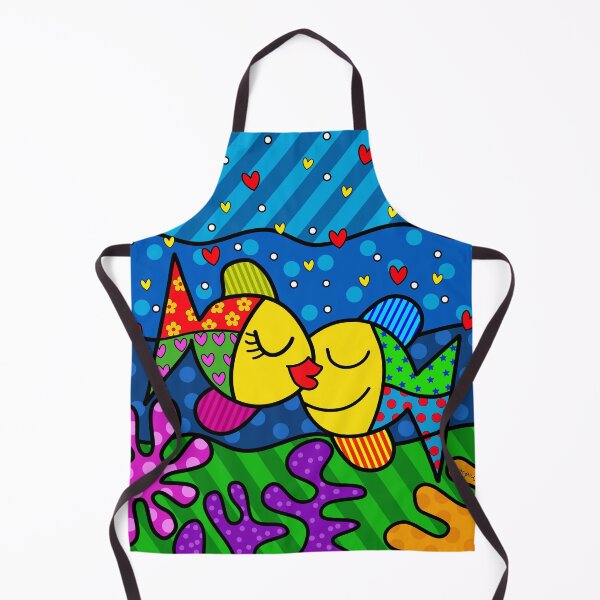 Aperçu de l'œuvre Embrasser un poisson Pop-art créée et vendue par Worxtation.