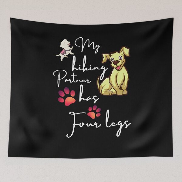 Item preview, my hiking partner has four legs  designed and sold by Preety Padhiyar.