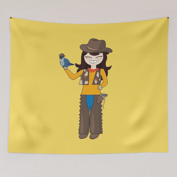 Item preview, Jaiden animations cowboy Halloween costumes and her bird, cute moment , parrot watching you funny  designed and sold by SGS-.