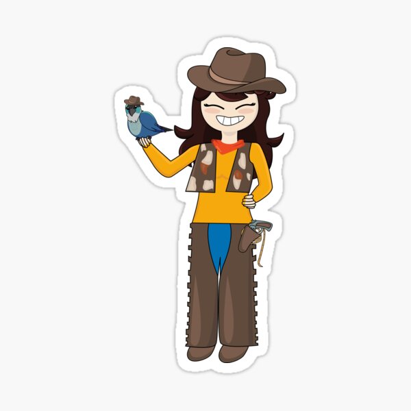 Jaiden animations funny eyes cute flying bird, parrot watching you funny   Sticker for Sale by SGS