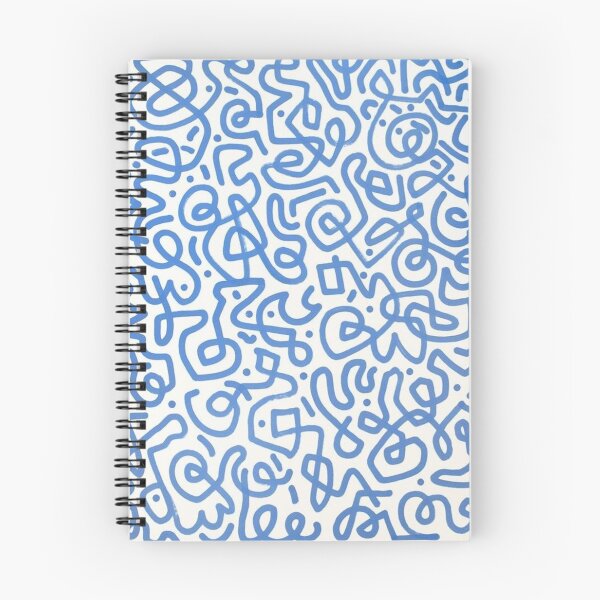 Aperçu de l'œuvre Motif abstrait de la ligne bleue créée et vendue par Argosha.