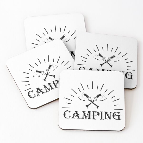 Item preview, Vintage camping label / logo with axes designed and sold by Familyshmot.