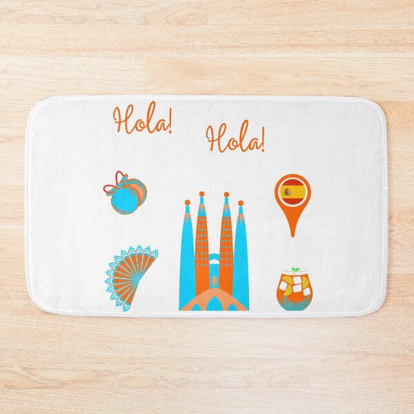 Item preview, Sticker sheet Summer, travel, Spain, Sangria, Sagrada Familia, Spanish Fan, Castanets designed and sold by Tammystribe.