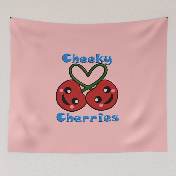 Item preview, Cheeky Cherries Quote, Cute Cherries with a Heart Stalk designed and sold by JulieSouster.