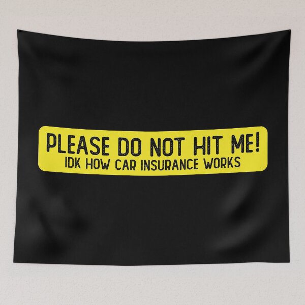 Item preview, Please Do Not Hit Me IDK How Car Insurance Works Honest Bumper designed and sold by Sour Soul.