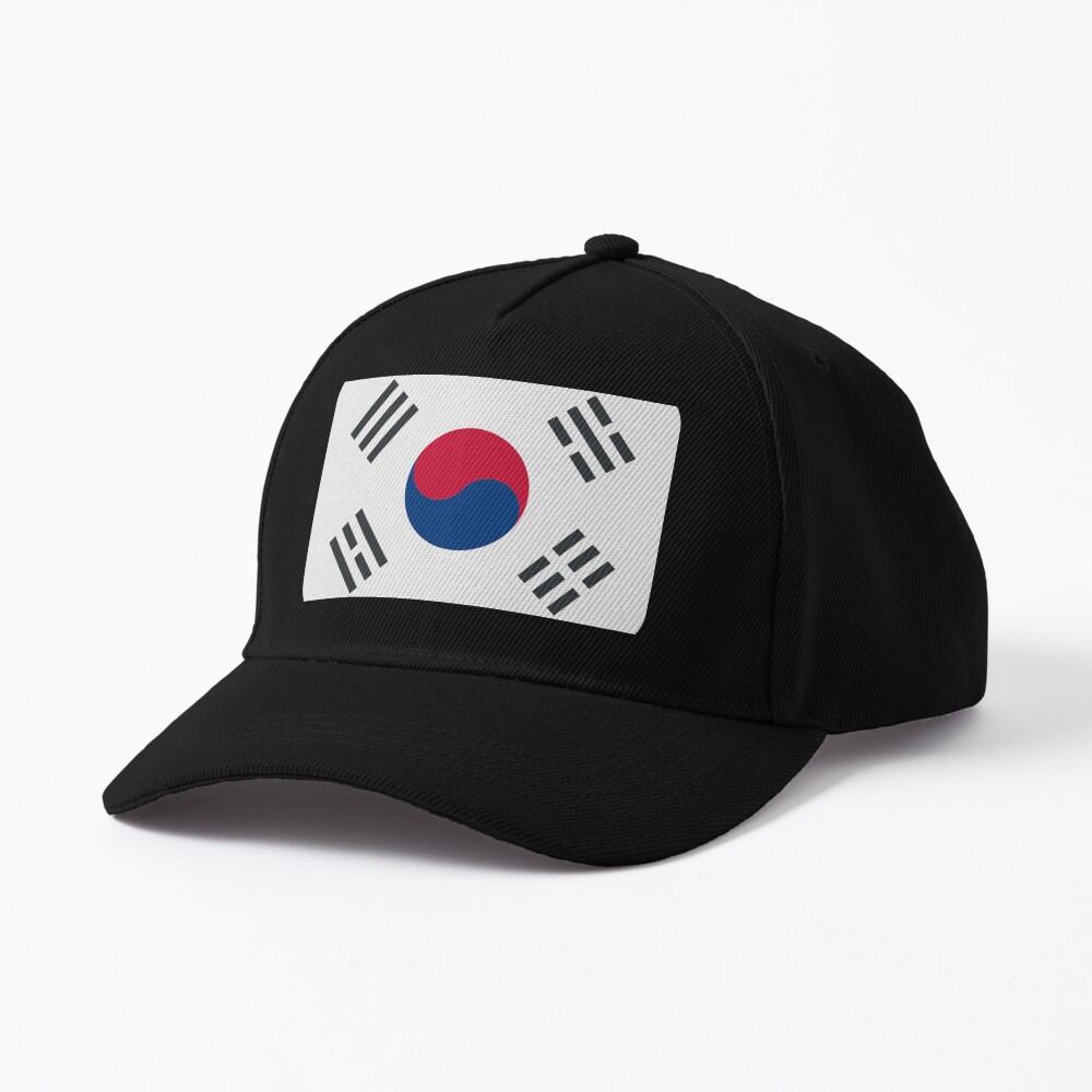 "Korean flag (original)" Cap by KLetterCo Redbubble