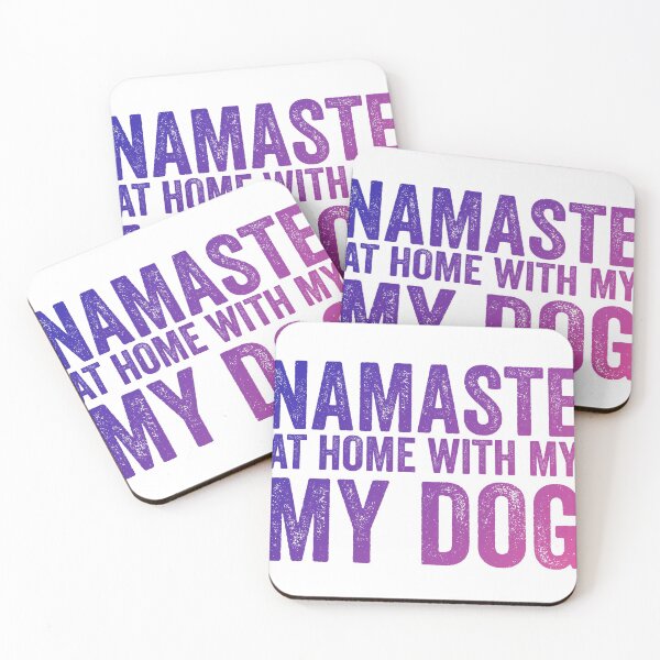 Item preview, Namaste at home with my dog | Funny Yoga and Dog lover T-Shirt designed and sold by DynastyArt.