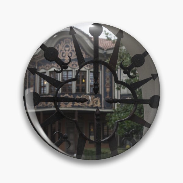 Item preview, Elliptic View - Beautiful Home Through a Fence Window designed and sold by Georgia Mizuleva.