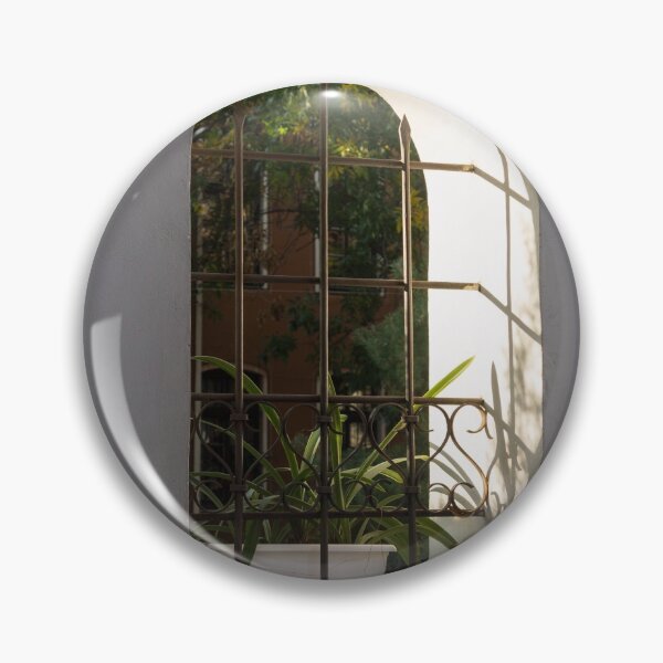 Item preview, Peeking Through the Garden Fence Window - Geometric Bars and Shadows designed and sold by Georgia Mizuleva.