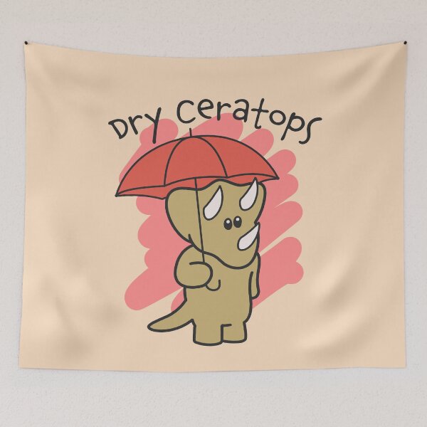 Item preview, Cute Triceratops Cartoon Dinosaur Dry Ceratops designed and sold by BobJolley.