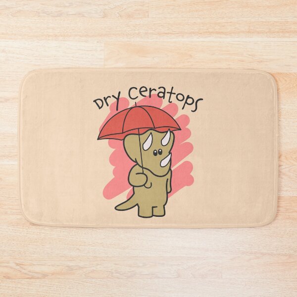 Item preview, Cute Triceratops Cartoon Dinosaur Dry Ceratops designed and sold by BobJolley.