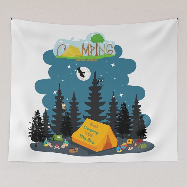 Item preview, Best Camping With My Dog, Camping Is In Tents designed and sold by cutenessing.