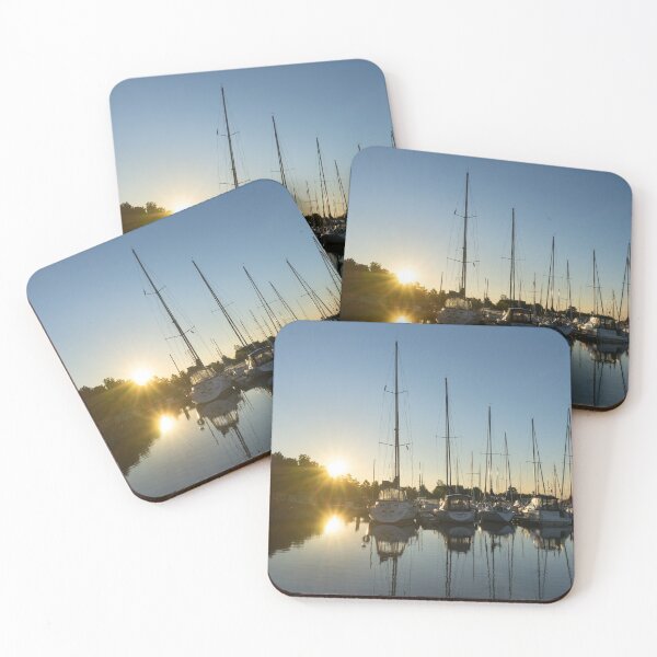 Item preview, Rainbow Sunrays - Summer Sunrise With Yachts designed and sold by Georgia Mizuleva.