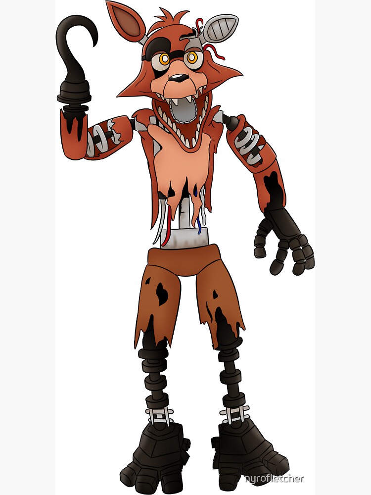 Withered foxy five nights at freddys 2 Magnet for Sale by