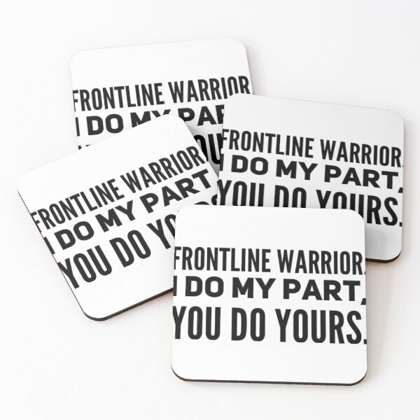 Item preview, Frontline warrior. I do my part, you do yours.  designed and sold by Stationeryamore.
