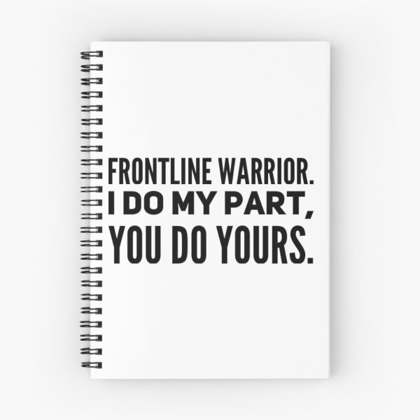 Item preview, Frontline warrior. I do my part, you do yours.  designed and sold by Stationeryamore.