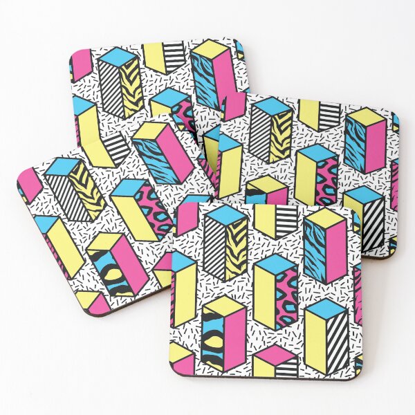 Item preview, Memphis Seamless Patterns With Geometric And Grid, Striped With Neon Colors designed and sold by shoppnow1.