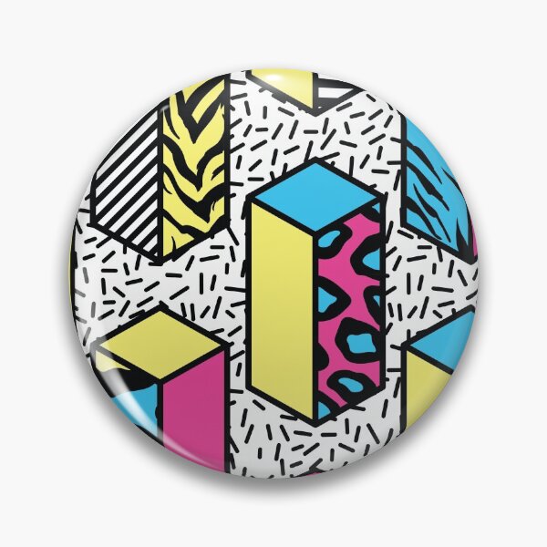 Item preview, Memphis Seamless Patterns With Geometric And Grid, Striped With Neon Colors designed and sold by shoppnow1.