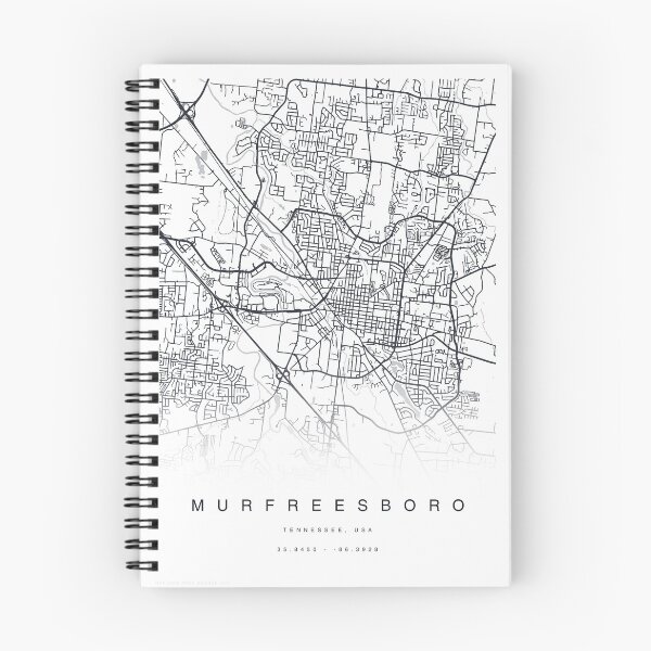 Item preview, Murfreesboro, Tennessee, USA Map Poster designed and sold by TheZenSprout.