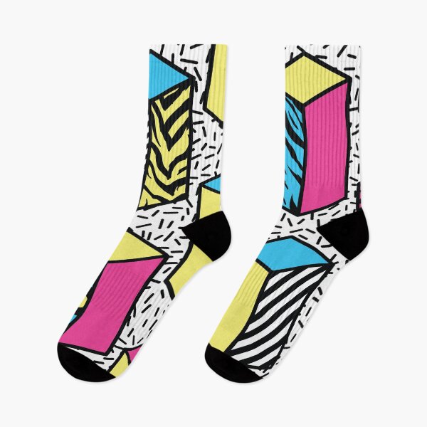 Item preview, Memphis Seamless Patterns With Geometric And Grid, Striped With Neon Colors designed and sold by shoppnow1.