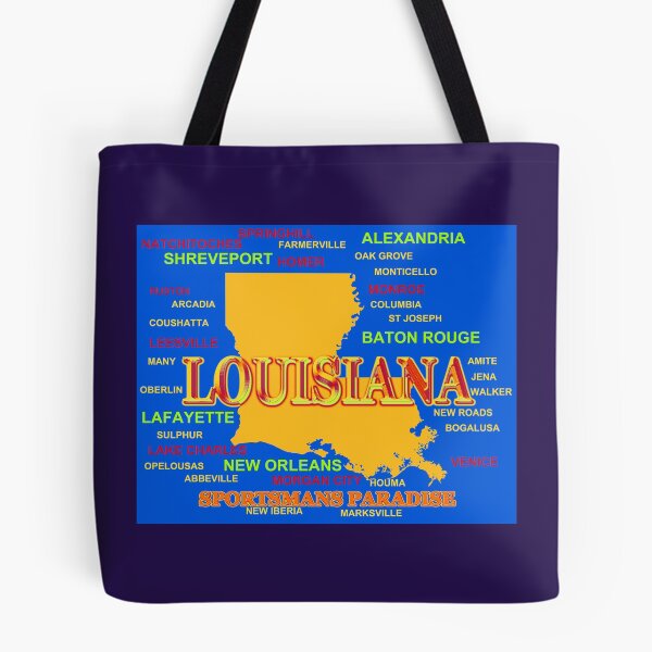 Item preview, Colorful Louisiana State Pride Map Silhouette  designed and sold by KWJphotoart.