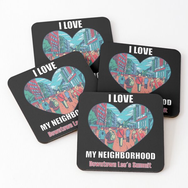 Item preview, I Love My Neighborhood Downtown Lees Summit - Community Pride designed and sold by artfulnotebook.