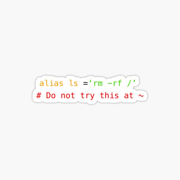 Item preview, Copy of rm -rf do not try this at home - Clean designed and sold by sagun.