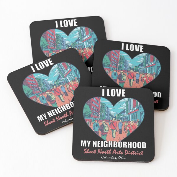 Item preview, I Love My Neighborhood Short North Arts District - Community Pride designed and sold by artfulnotebook.