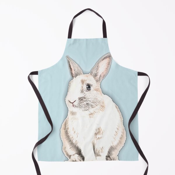 Item preview, White Rabbit (Blue Background) designed and sold by Jelly Bear.