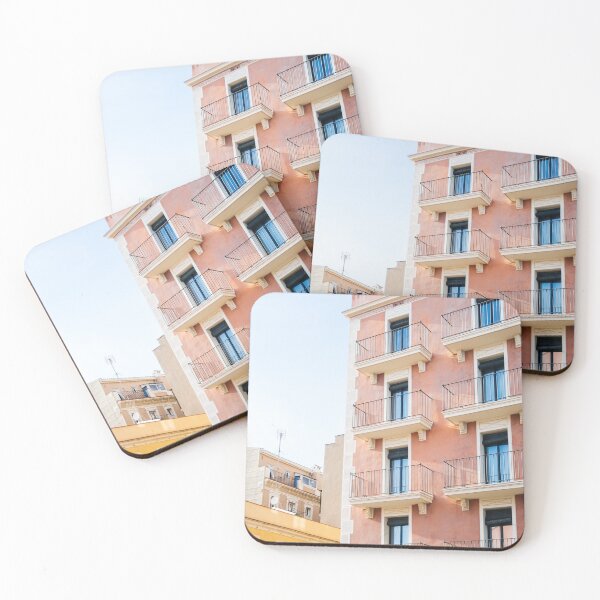 Item preview, Pink and Yellow Apartment Buildings designed and sold by ppolecho.