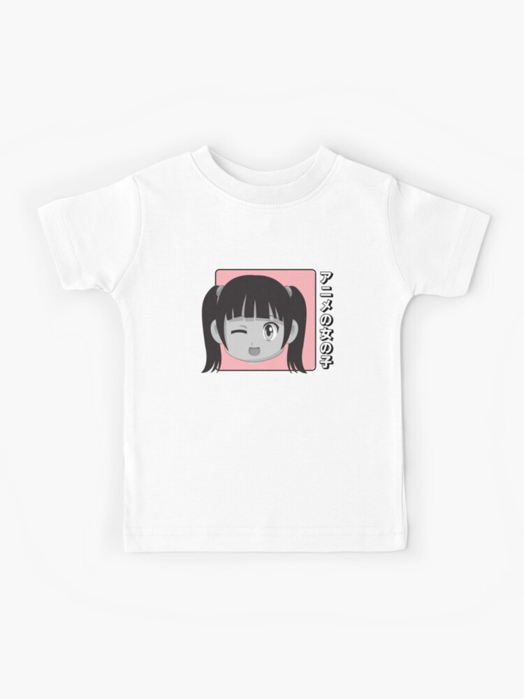 aesthetic preppy anime girl Kids T-Shirt for Sale by